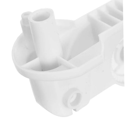 4 Pack Plastic Oscillating Fan Motor Brackets For Electric Fans, Beefed Up Heavy Duty Stable Cooling Equipment Accessories For Warehouse Ventilation, Quiet Vibration Reducing Fan Head Support Mounts white plastic close-up