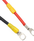 Badass Heavy Duty Waterproof Extension Cord 10 AWG 50A Power Cable With Knockout Tough M8 Ring Terminals and inline protection, showing M8 connectors.