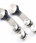 Stainless steel rollers for 12 Ft Stainless Steel Glass Double Bi Partition Sliding Barn Door Hardware Kit Heavy Duty