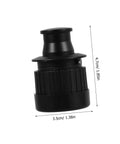 Hidden Pop Up Drawer Pull Handle For Cabinets And Doors, black zinc alloy, dimensions 4.7cm x 3.5cm, sleek modern design, side view
