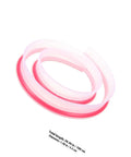 Smooth Sailing Peel And Stick Shower Door Sealing Strip Tpe Adhesive Caulk Tape for Bathroom Threshold, 100 cm long, pink.