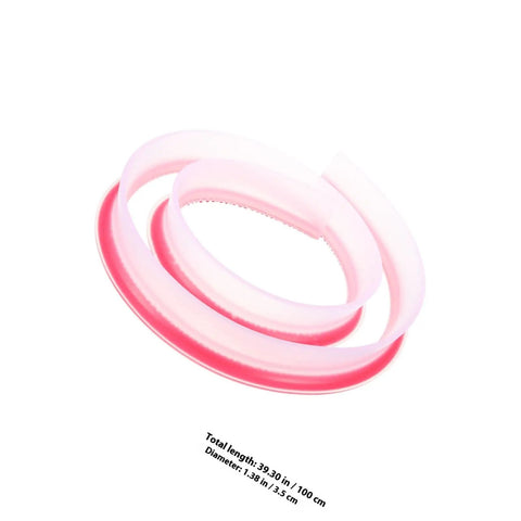 Smooth Sailing Peel And Stick Shower Door Sealing Strip Tpe Adhesive Caulk Tape for Bathroom Threshold, 100 cm long, pink.