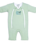 Cozy Cotton Baby Swaddle Transition Sack With Double Zipper For Easy Diaper Changes Safe Back Sleep 3 To 6 Months Sage Green Large