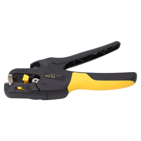 Lvifloae Automatic Wire Stripper Tool Labor Saving Adjustable Cord Peeling Pliers for Electrician, 10mm², black and yellow design.