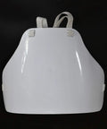 Pro Grade Fencing Chest Guard Plastron Breast Protector for Foil Epee Saber, size L, white durable nylon plastic armor front view