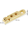 Gold zinc alloy hinge dimensions from 12 Piece Zinc Alloy Jewelry Box And Wooden Box Hinges Set With Smooth Operation And Sturdy Support