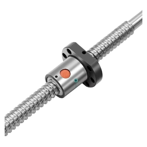 Machined C7 Precision SFU1204 12mm Ball Screw Kit CNC Router showing single nut and smooth rod detail.