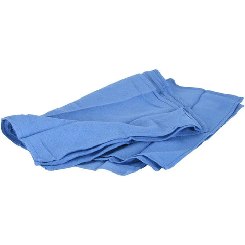 Virgin Surgical Lint Free Blue Cotton Huck Towels 5 Lb Box 16 By 25 Inch Absorbent Soft For Oil And Grease Wet Jobs Waxing And Polishing