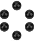 Plastic Spherical Knob Set 6 Pack Black Ball Lever Handles With Embedded Nut For Machine Arcade Console And Controller Replacement Non Slip Grip Easy Install For DIY Projects