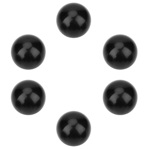 Plastic Spherical Knob Set 6 Pack Black Ball Lever Handles With Embedded Nut For Machine Arcade Console And Controller Replacement Non Slip Grip Easy Install For DIY Projects