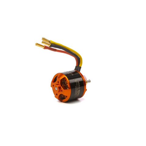 Premium 4250 Outrunner Brushless Motor At Eight Hundred Kv For Medium Fixed Wing Rc Planes angle view with wiring for installation.