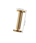 10 Piece Set Of Golden Copper Binding Screws For Scrapbooking And Bookbinding Projects Heavy Duty Craft Rivets, showing measurements and design.