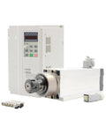 Killer Rig 3.5Kw Air Cooled Cnc Router Spindle Motor With Er25 Chuck And Four Precision Ceramic Ball Bearings For Smooth High Speed Runs No Messy Wiring Just Plug In Matched 3.7Kw Vfd Inverter Pack with digital controller and spindle
