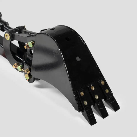12 Inch Front Hoe Hydraulic Tilt Bucket For Mini Skid Steer Fronthoe Backhoe Excavator with bolt-on carbon steel teeth
