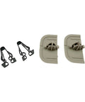 Gray Iron Sun Visor Cap Clip Retainer Kit DS7Z-54672A40-AF For 2013-2016 Fusion And 2013-2016 MKZ, includes visor caps and clip retainers