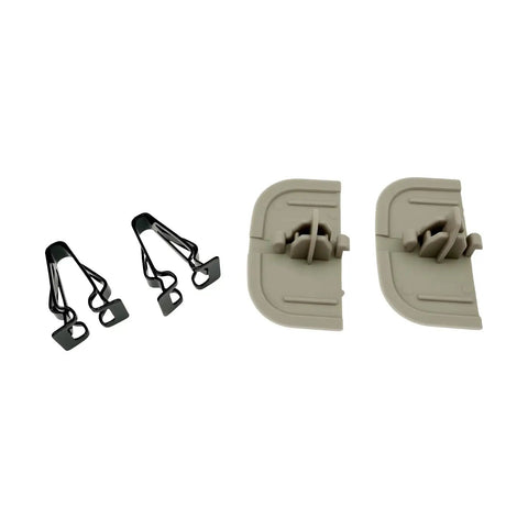 Gray Iron Sun Visor Cap Clip Retainer Kit DS7Z-54672A40-AF For 2013-2016 Fusion And 2013-2016 MKZ, includes visor caps and clip retainers