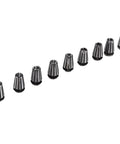 Top Tier High Speed Steel 9 Piece Collet Chuck Set For CNC Engraving Milling And Lathe Machines showing eight collet chucks