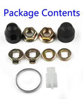 E Bike Hub Motor Nut Kit M12 M14 For Electric Bicycles Axle Lock Nuts And Screws Washer Shaft Caps Safety Washers Set package