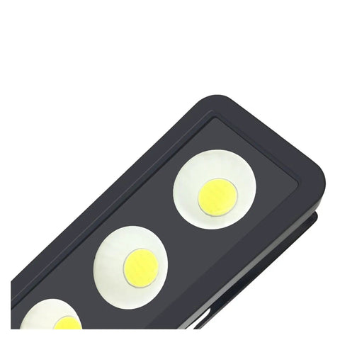 JUDYSSY 220 Led Flood Llight 50W Ip65 Waterproof Landscape Outdoor Housing Garden Lighting close-up of LED bulbs and fixture.