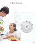 Family using Dope Tempered Glass Turntable Kitchen Lazy Susan 20 Inch 30 Inch 40 Inch Large Swivel Round Rotating Tray For Dining Table