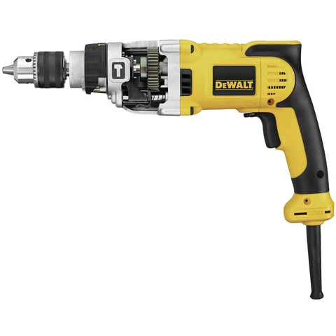 Beefy One Half Inch 10 Amp Hammer Drill With Pistol Grip and Dual Mode, side view showcasing durable build and comfortable handle.