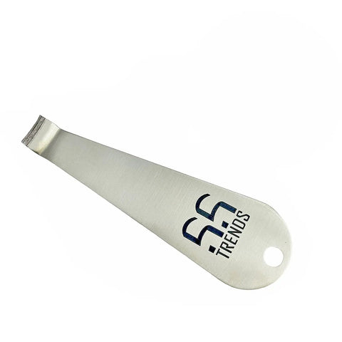 Stainless Steel Portafilter Basket Removal Tool for Espresso Coffee Makers with pry edge and keyring hole