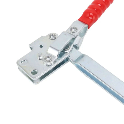 Heavy Duty Toggle Clamp For Woodworking Stainless Steel Lever Clamp With Arrow Storage Case Adjustable Opening And Lengthened Arm 20 By 16.4 By 3 Cm Pro Grade Fixture Holder For Assembly And Repair Tasks