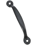 Black Steel Cabinet Pull Handle With Easy Grip Design And Rounded Contour For Comfort Cold Rolled Steel Construction Includes Mounting Screws