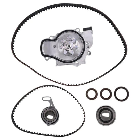 High Quality Timing Belt And Water Pump Kit For 2 Point 3 L Vehicles Produced In 1998 And 1999 Featuring Direct Fit Components To Restore Smooth Operation And Save Money While Repairing Your Ride Like A Pro Guy Would Fix, belt and pump kit