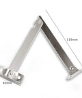 2 Pack Cabinet Lid Hinges With Lid Support Durable Folding System for Suitcases Jewelry Boxes Wooden Boxes and Storage Chests