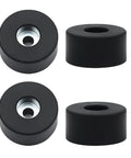 Heavy Duty Anti Vibration Rubber Feet Pads Bumpers For Air Compressors, Generators, And Pressure Washers, 4-pack, black