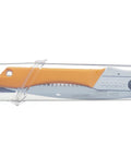 GomBoy Curve Professional Folding Saw 240mm With Impulse Hardened Teeth in clear plastic case with orange handle, 717-24.