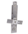 Casement window hinge, stainless steel friction stay with ventilation limiter; 23mm slot width, front view
