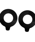 Heavy Duty Rubber Two Piece Flat Washers Kit For Excavators And Construction Machinery Noise Dampening Shim For Vibration Reduction Durable Rubber Pads Compatible With Various Models, two black washers