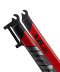 Close-up of Rigid Mountain Bike Front Fork Aluminum Alloy 1 1/8 Inch Threadless Straight Steerer Universal Fit 26 27.5 29
