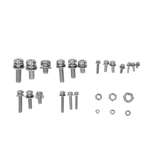 304 Stainless Steel Screw Nut Washer Kit, 480 Piece Heavy Duty Household Repair Set For Indoor Outdoor DIY Projects, Rust Resistant Long Lasting Fasteners, assorted screws and nuts