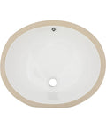 White Square Vessel Sink For Bathroom 15 By 15 Inch Ceramic Porcelain Above Counter Vanity Basin With Scratch Resistant Sleek Glossy Finish Non Porous Glazed Surface Durable Modern Look And Easy Cleaning