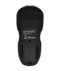FTVOGUE 4 in 1 Wall Scanner with Auto Calibration LCD Display Stud Finder Sensor Technology back view showing power supply details.