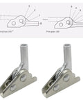 2 Pack Adjustable Folding Furniture Hinges For Outdoor Chairs And Sofas, Go-To 5-Position Ratchet Joint with diagram detail