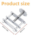Beefy Stainless Steel Telescopic Hose Clamps With Adjustable Screws For Flow Control Waterproof Tubing Clips solid clamp bolts