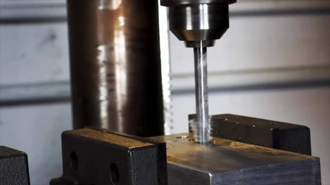 One Quarter Inch Solid Carbide Drill Bit DMOD Series for precision drilling through metals on a drill press in high temperature environments.