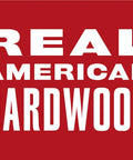 Top Shelf Real Deal Red Oak Board 1/4 Inch X 1/2 Inch X 47 Inch Unfinished Thin Sawn Hardwood logo design on red background.