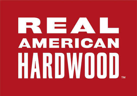 Top Shelf Real Deal Red Oak Board 1/4 Inch X 1/2 Inch X 47 Inch Unfinished Thin Sawn Hardwood logo design on red background.