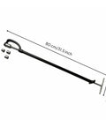 Heavy Duty T Handle Socket Wrench With Extended Long Shaft Crawls Into Sneaky AC Compressor Nuts And Hard To Reach HVAC Fasteners Pro Grade, 80 cm length.