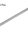 HARFINGTON 5pcs round HSS lathe bars, 6.3mm x 100mm, silver metal