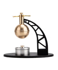 DIY Hands On Ancient Steam Engine Kit For Home Labs, Build Your Own Steam Ball Model And See Real Rotary Motion In Action, Runs Off An Alcohol Lamp, Compact Black Demonstrator 5.79 X 3.74 X 4.92 Inches, brass and black alloy