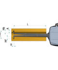 Slick Digital Caliper Gauge For Dead On Inside Outside And Groove Measurements With Smooth One Touch Operation Heavy Duty Design And Corrosion Resistant Finish measuring system diagram with dimensions.
