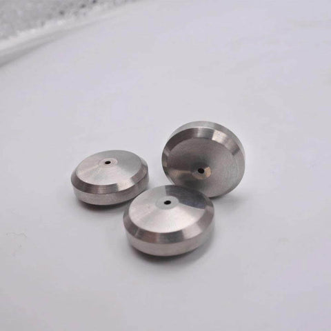 Seat seal discs, metal, 3pcs, round with center hole for waterjet cutting machine