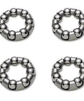 Pack Of Four Ball Bearing Retainer Cages For Bicycle Front And Rear Hub Service One Quarter Inch By Seven Balls Replacement Kit