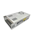 Beefy 12V 30A 360W Regulated DC Switching Power Supply For 3D Printers And Industrial Control Equipment Stable LED Lighting Power Unit High Efficiency Durable Construction Reliable Plug and Play silver metal enclosure with terminal block